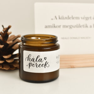 Hála percek szójagyertya