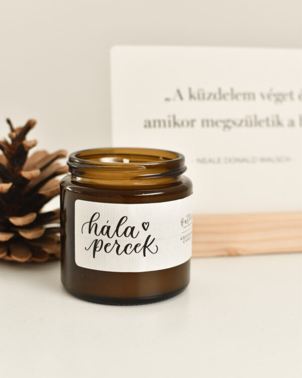 Hála percek szójagyertya