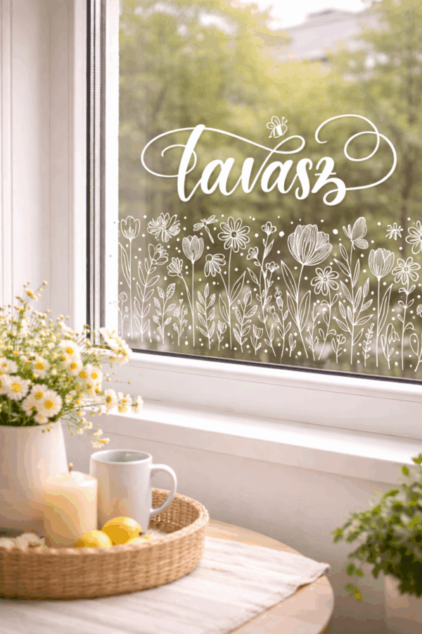 Tavasz - ablakrajz sablon - Image 3