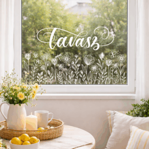 Tavasz - ablakrajz sablon