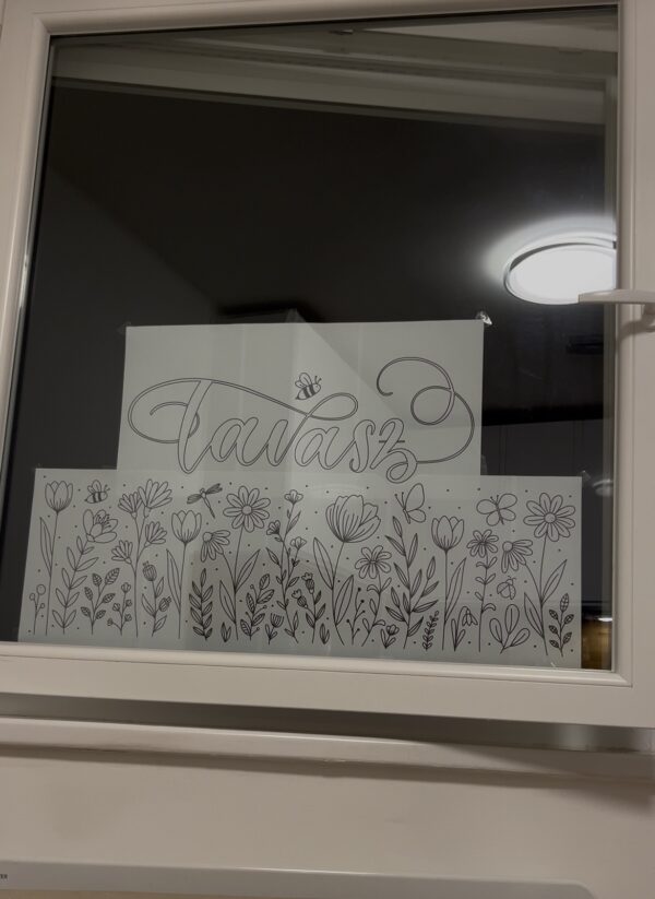 Tavasz - ablakrajz sablon - Image 5