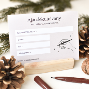 Ajándékutalvány kalligráfia workshopra