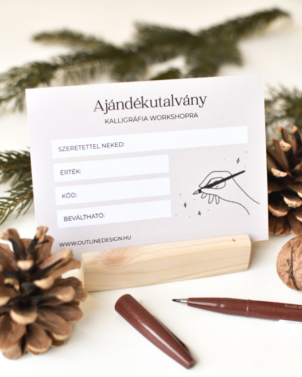Ajándékutalvány kalligráfia workshopra